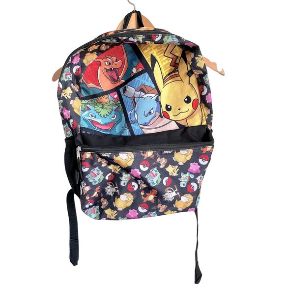 Pokemon Backpack Charizard Pikachu Venasaur Eeveelution Zip Front Pocket 2020 main image 4